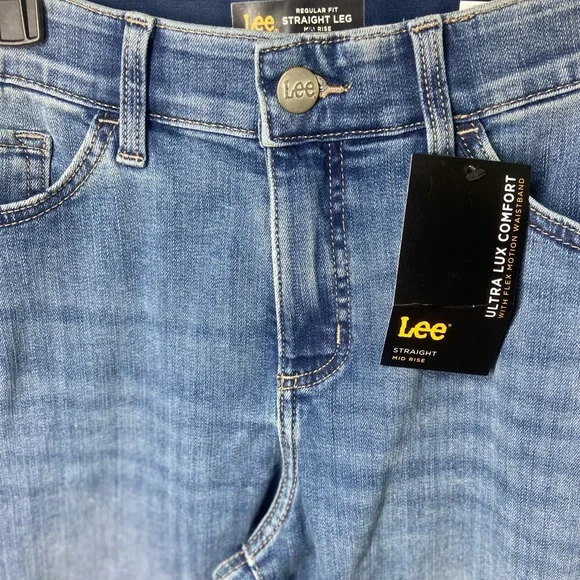 Lee Blue Skinny Jeans with Faded Wash - Picture 3 of 8